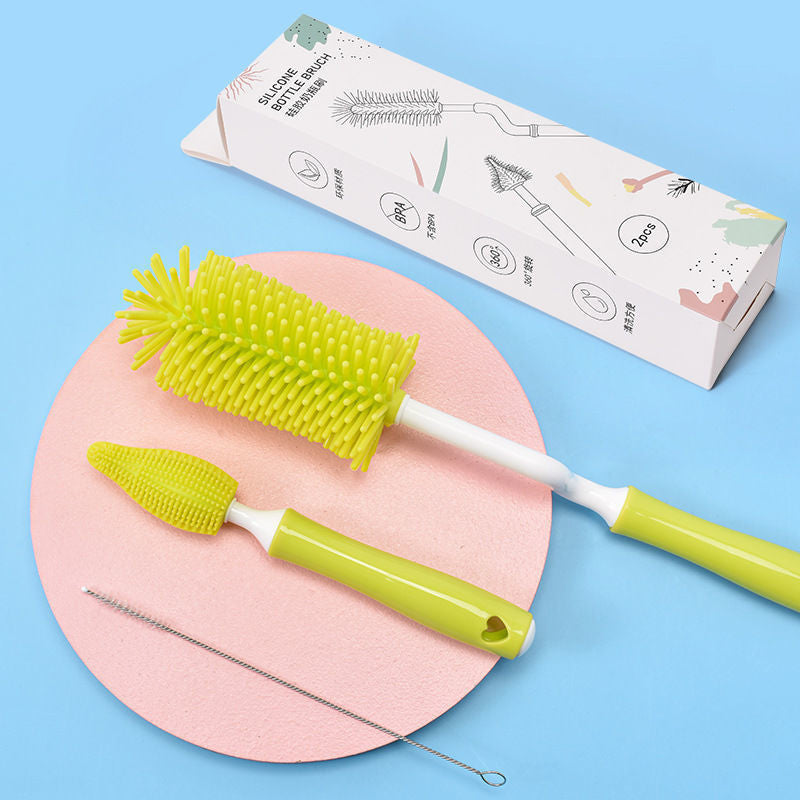 Silicone Baby Bottle Brush Straw Scrubbing Tools