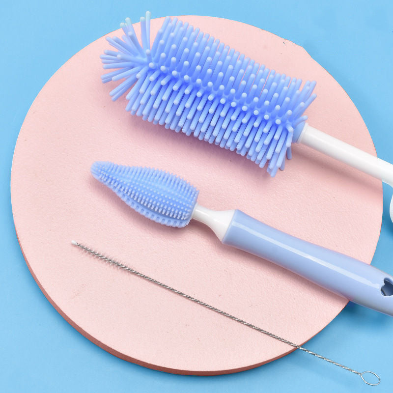 Silicone Baby Bottle Brush Straw Scrubbing Tools