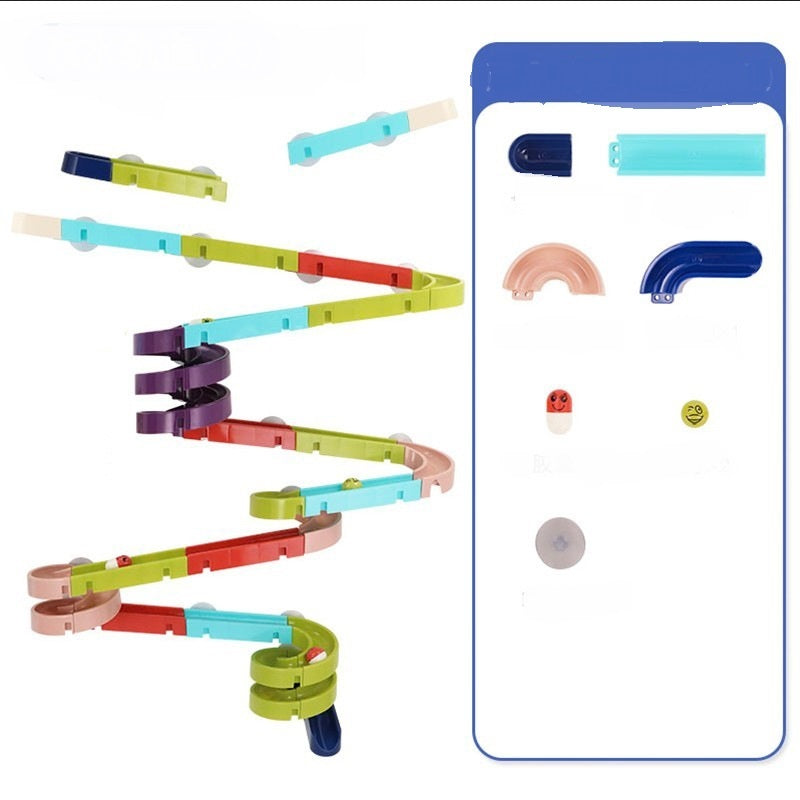 Bath Suction Cup Marble Run Track