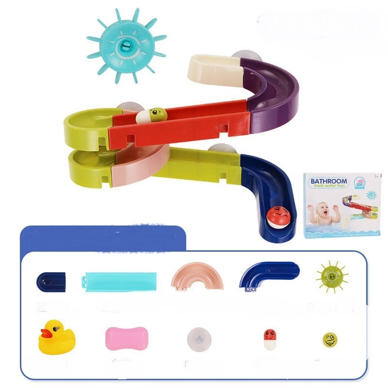 Bath Suction Cup Marble Run Track