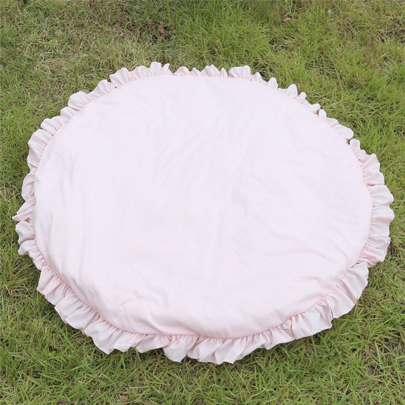 Round lace crawling mat