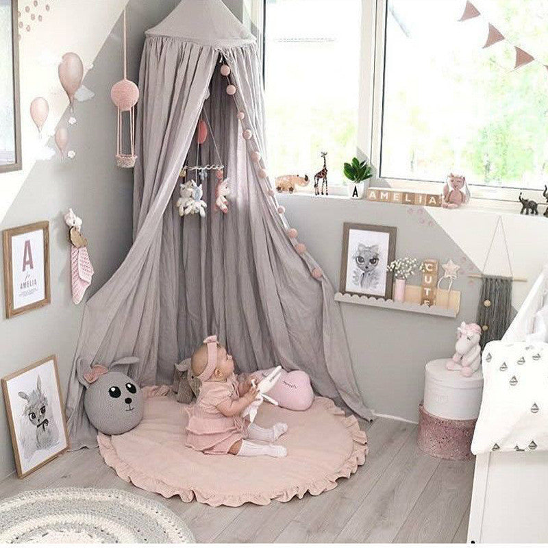 Round lace crawling mat