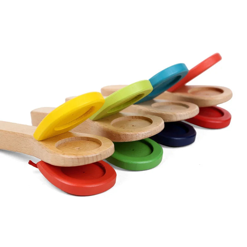 Wooden Handle Castanets