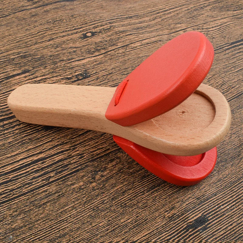 Wooden Handle Castanets