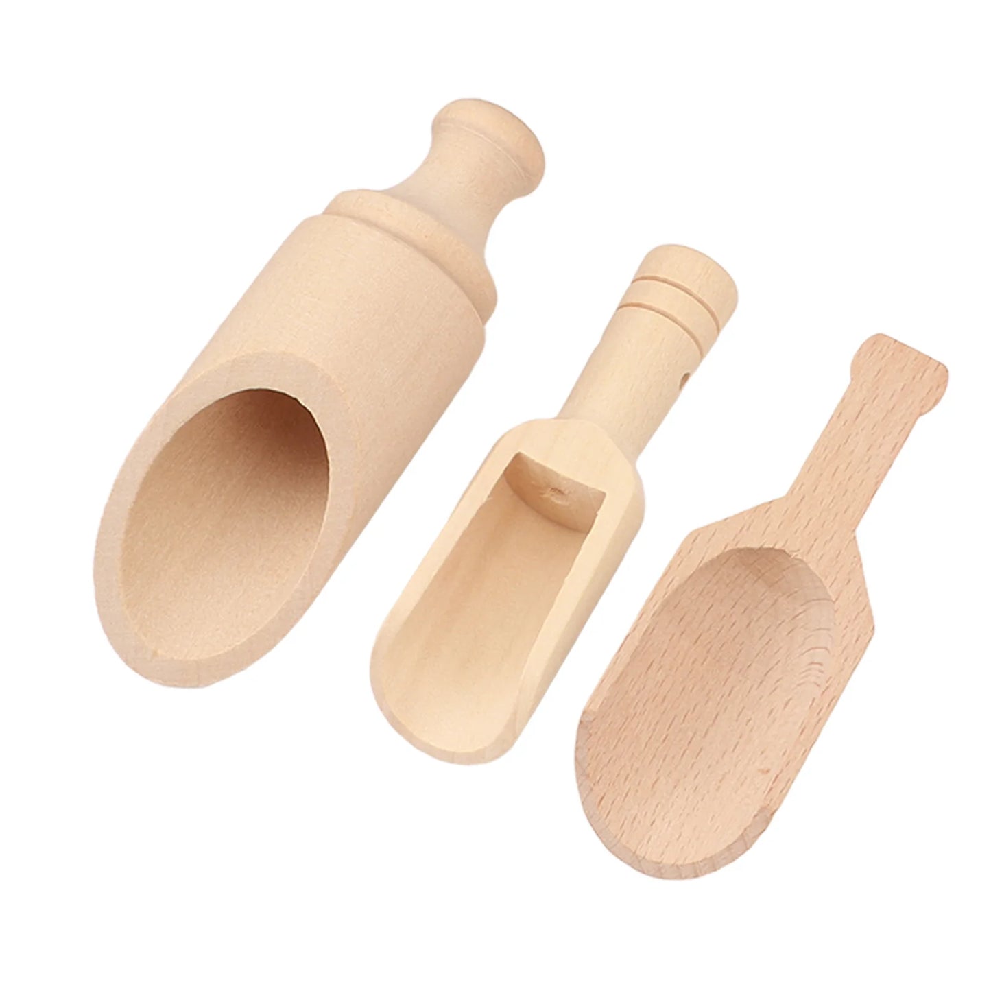 Wooden Sensory Bin Tools - Bowls and Scoops