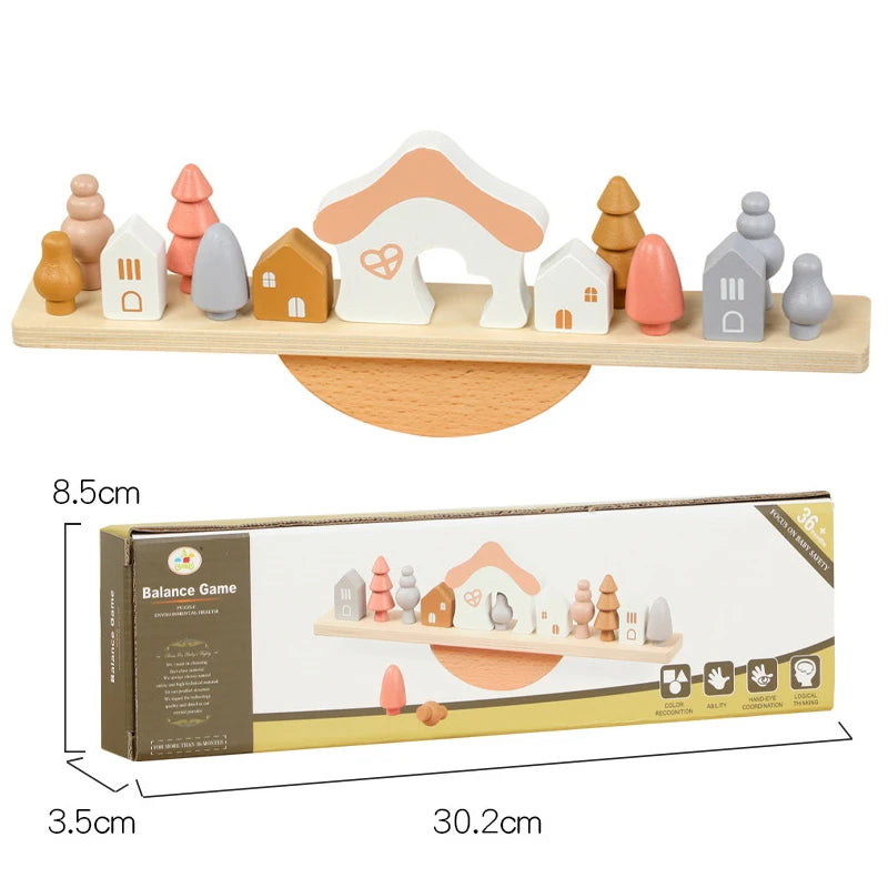 Wooden Balance Stacking Game