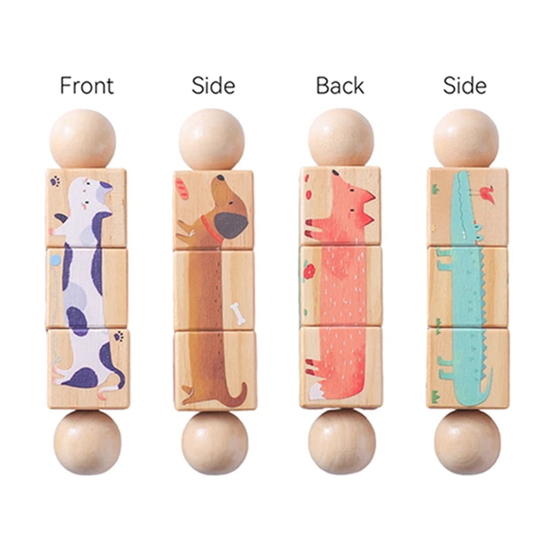 Wooden Rotating Rattle