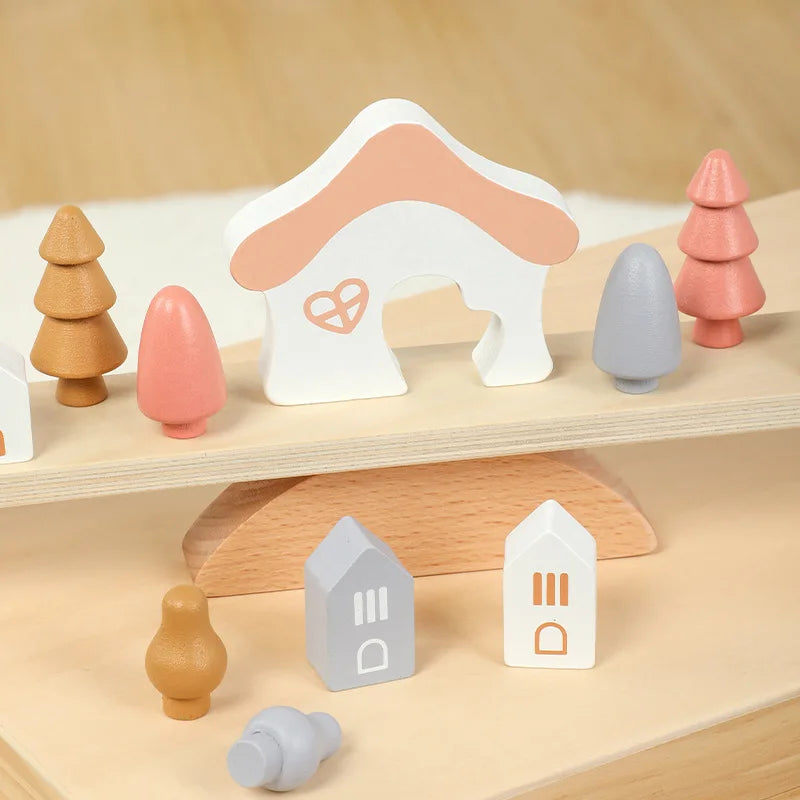 Wooden Balance Stacking Game