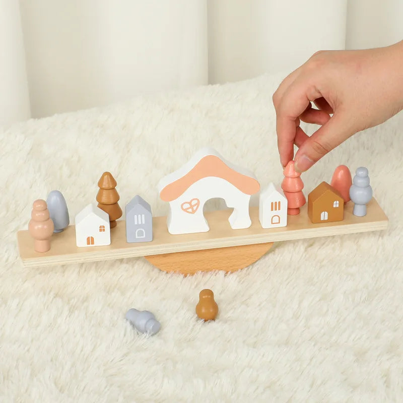 Wooden Balance Stacking Game