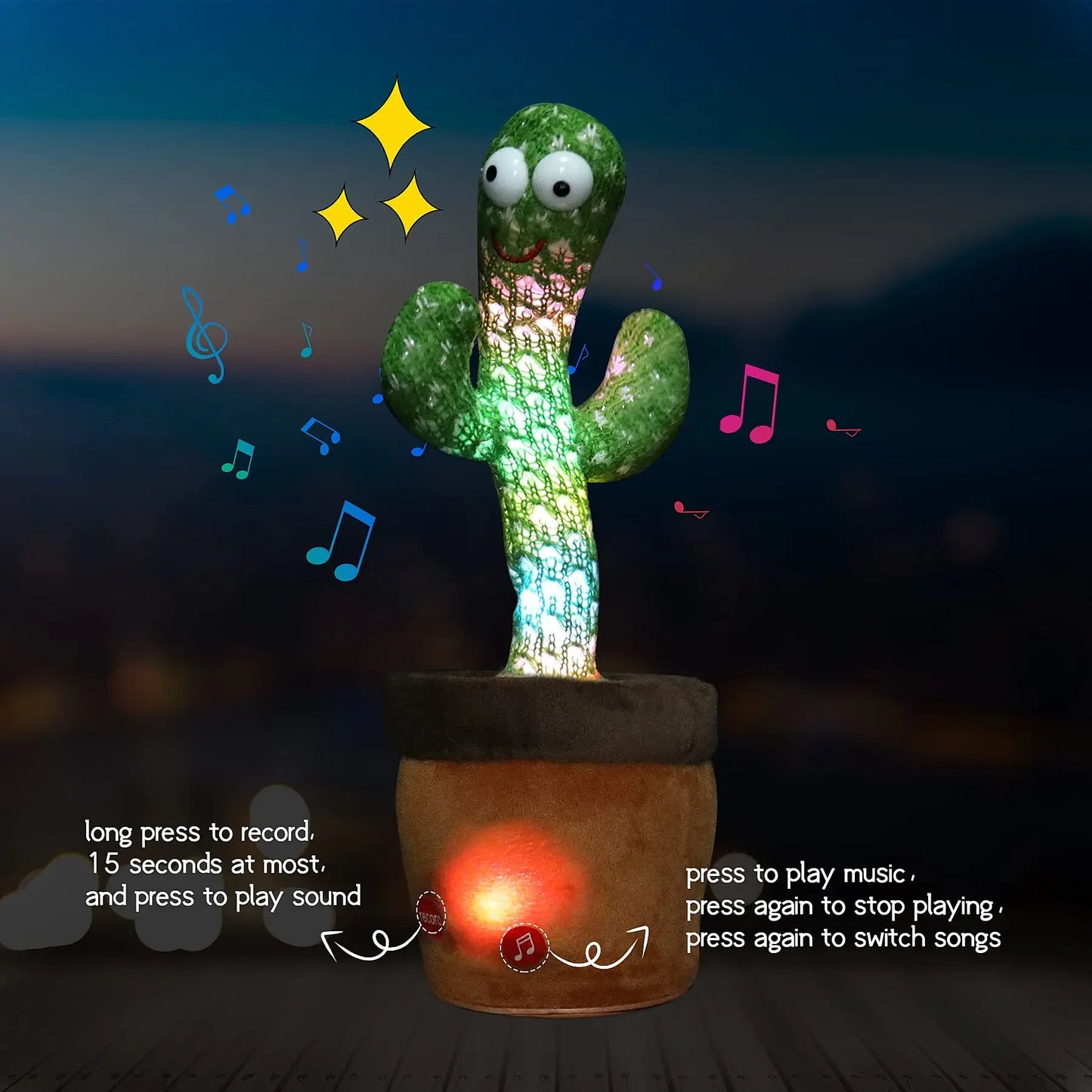 Singing & Dancing Cactus - Rechargeable