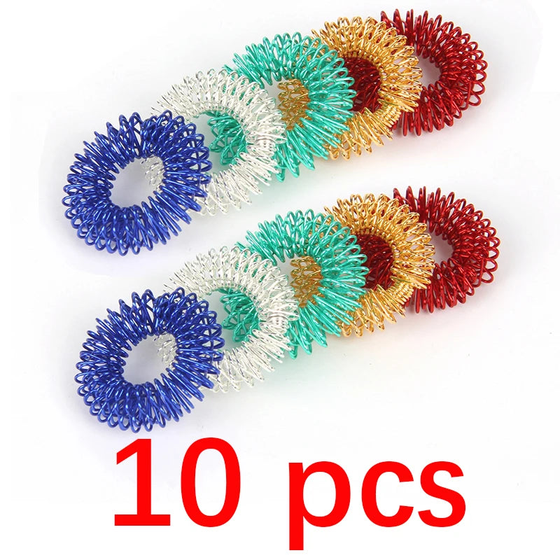 10pcs Fidget Finger Rings Set