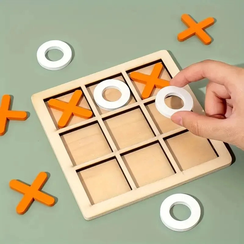 Wooden Mini Tic-Tac-Toe