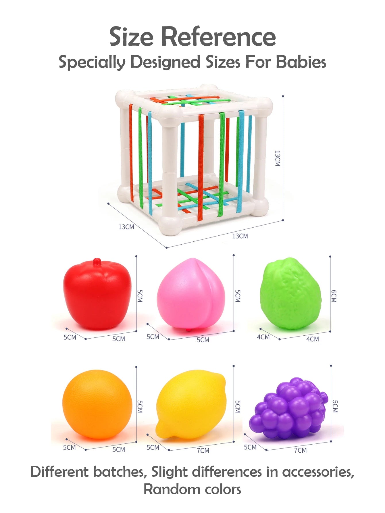 7Pcs - Fruit and Cage