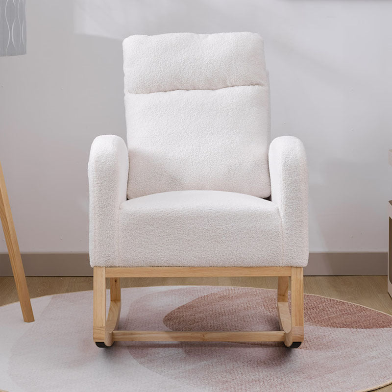 Modern Accent Rocking Chair - White