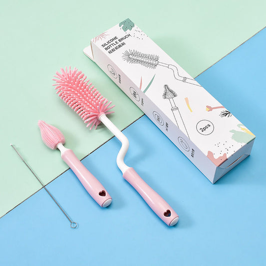Silicone Baby Bottle Brush Straw Scrubbing Tools