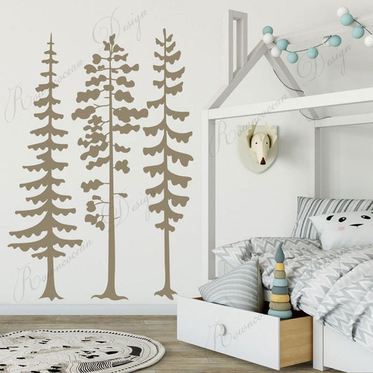 Removable Nordic Style Big Tree Wall Stickers