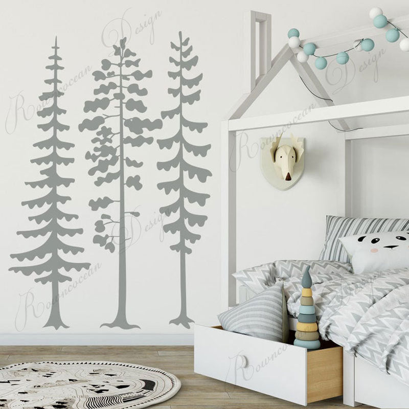 Removable Nordic Style Big Tree Wall Stickers