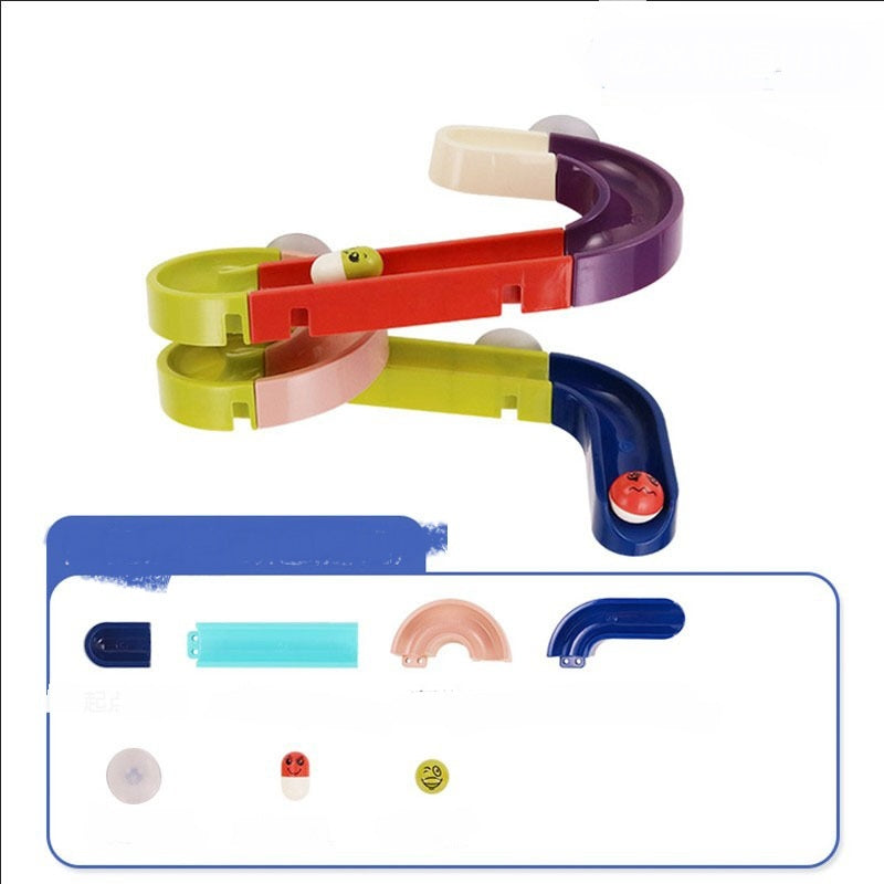 Bath Suction Cup Marble Run Track