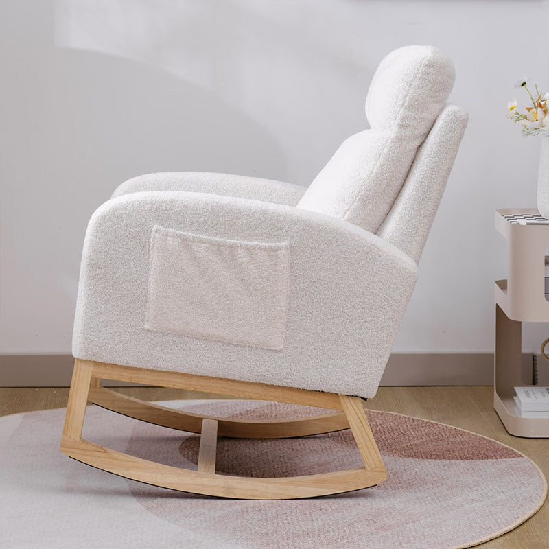 Modern Accent Rocking Chair - White