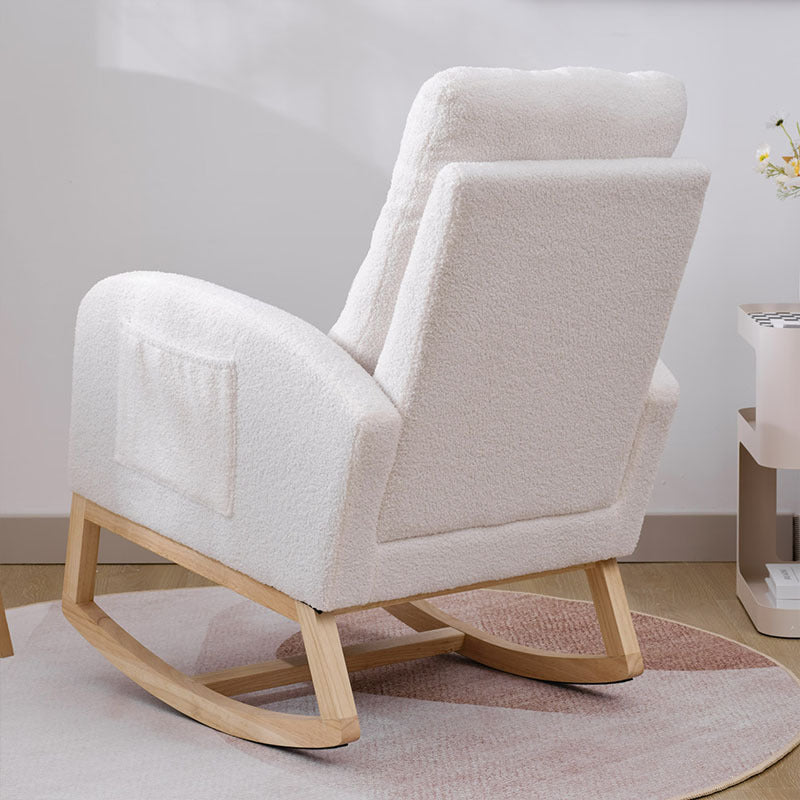 Modern Accent Rocking Chair - White