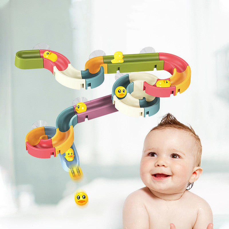 Bath Suction Cup Marble Run Track