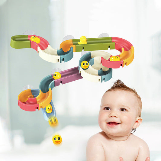 Bath Suction Cup Marble Run Track