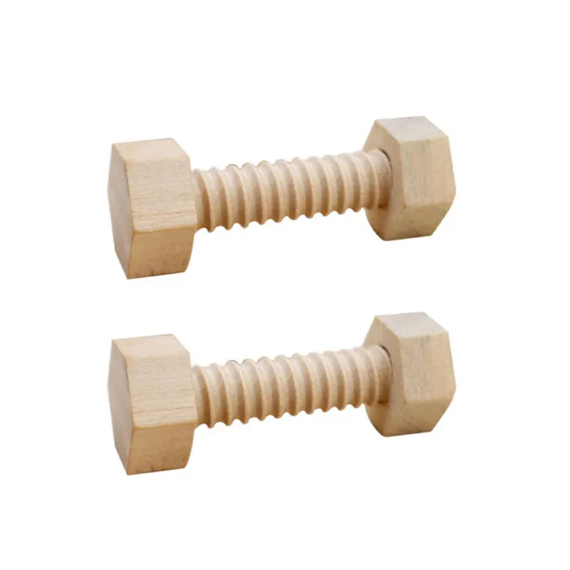 Wooden Nuts & Bolts - 1Pcs/2Pcs/3Pcs