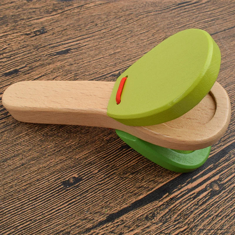 Wooden Handle Castanets