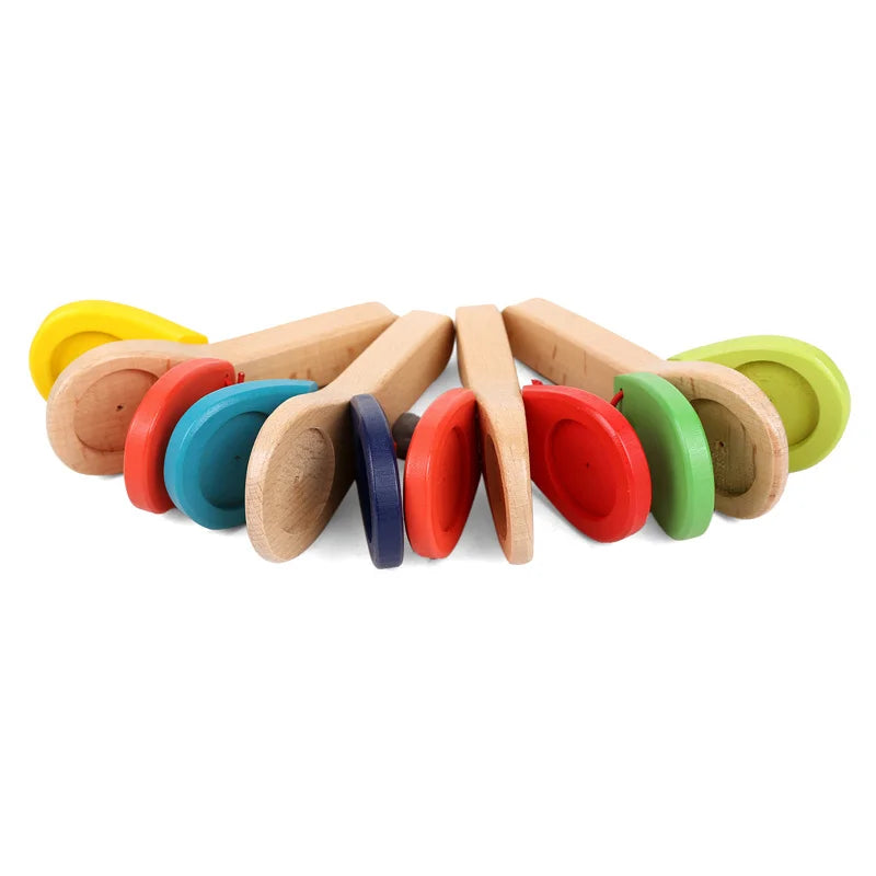 Wooden Handle Castanets
