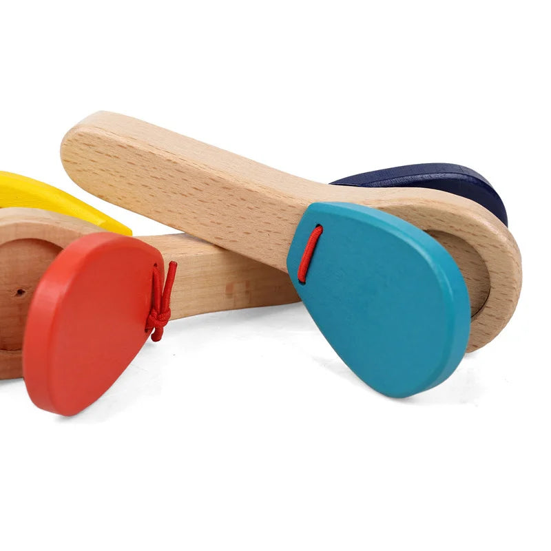 Wooden Handle Castanets