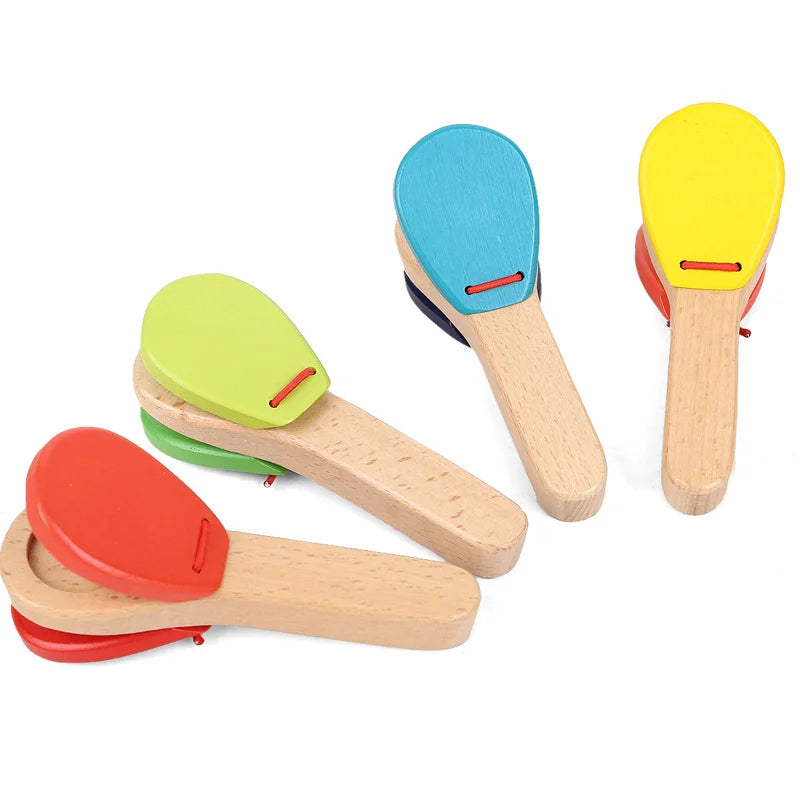 Wooden Handle Castanets