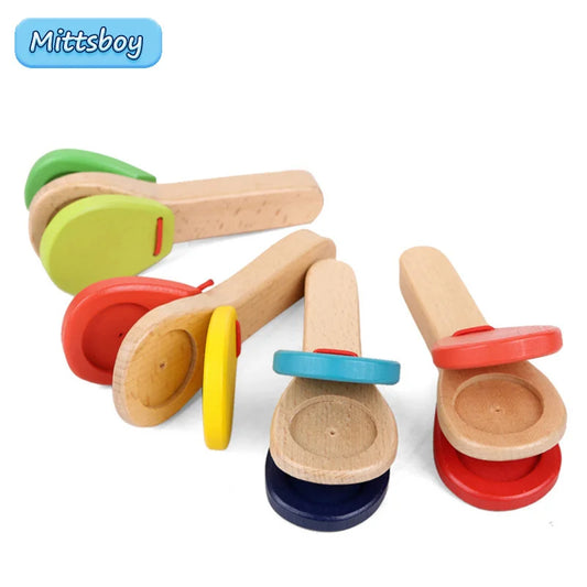Wooden Handle Castanets
