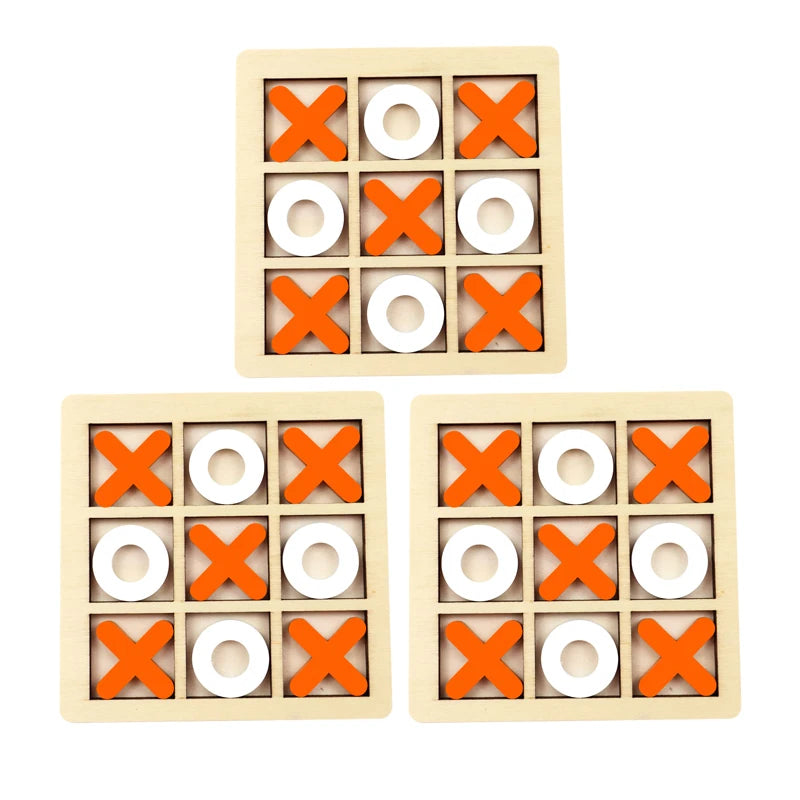 Wooden Mini Tic-Tac-Toe