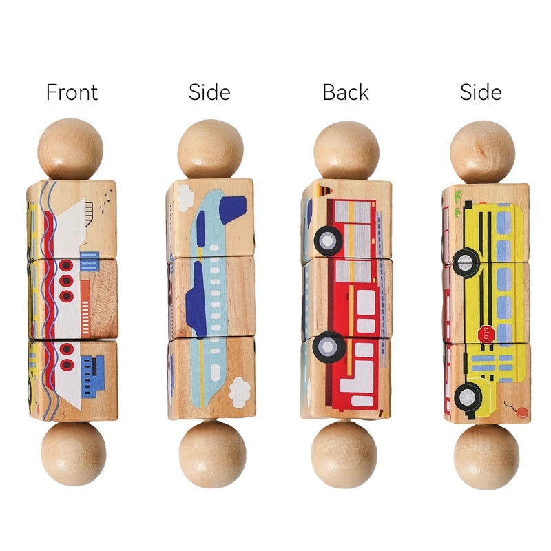 Wooden Rotating Rattle