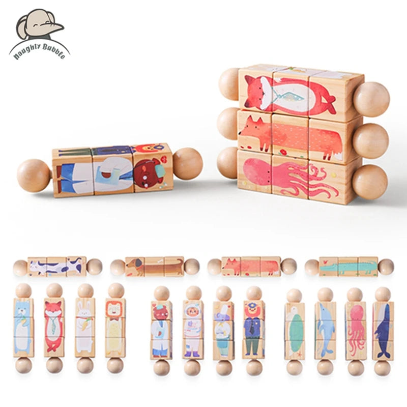 Wooden Rotating Rattle