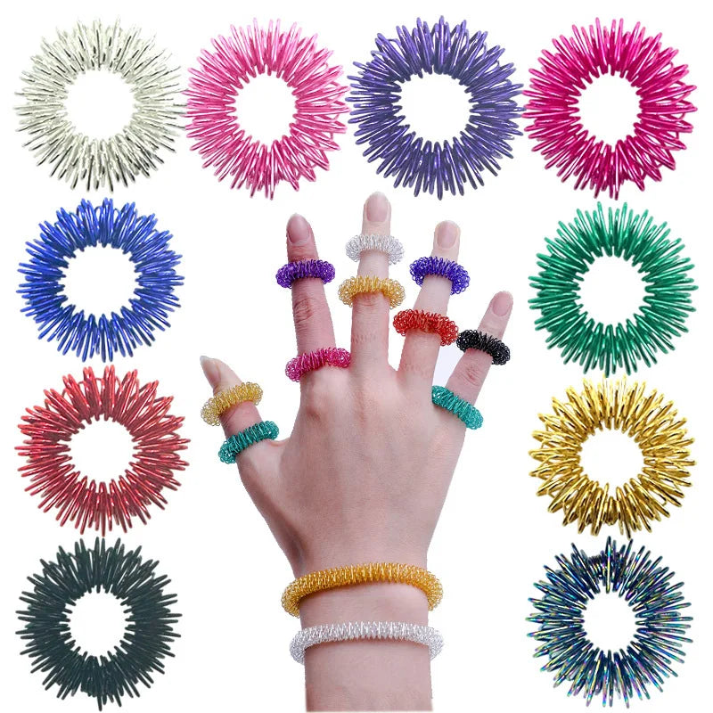 10pcs Fidget Finger Rings Set