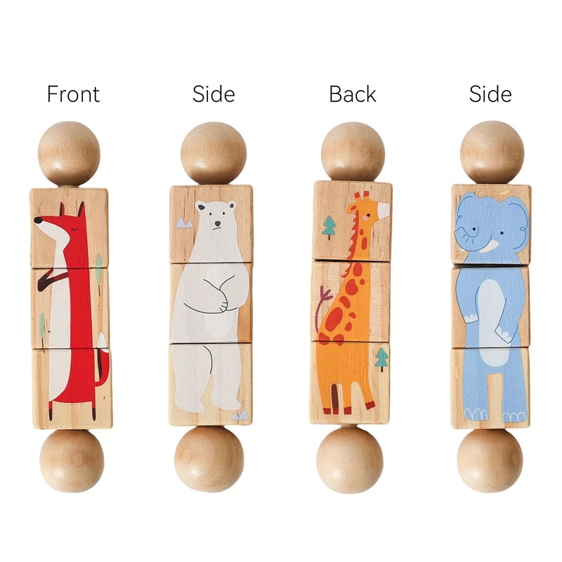 Wooden Rotating Rattle