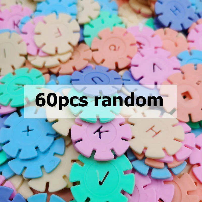 60/100/200pcs - Snowflake Building Block Set
