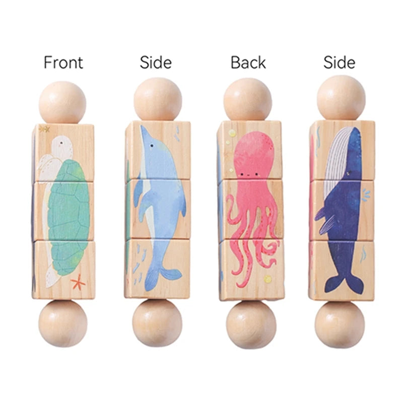 Wooden Rotating Rattle