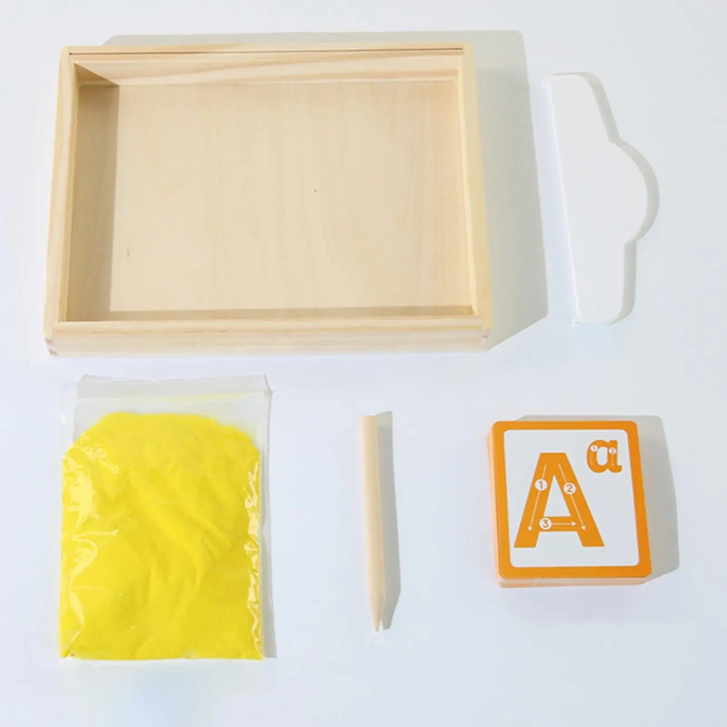Sensory Sand Tray with Activity Cards