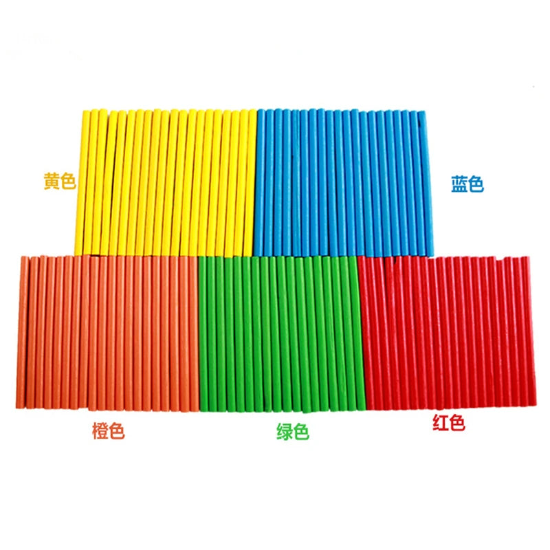 100pcs - Colorful Counting Sticks