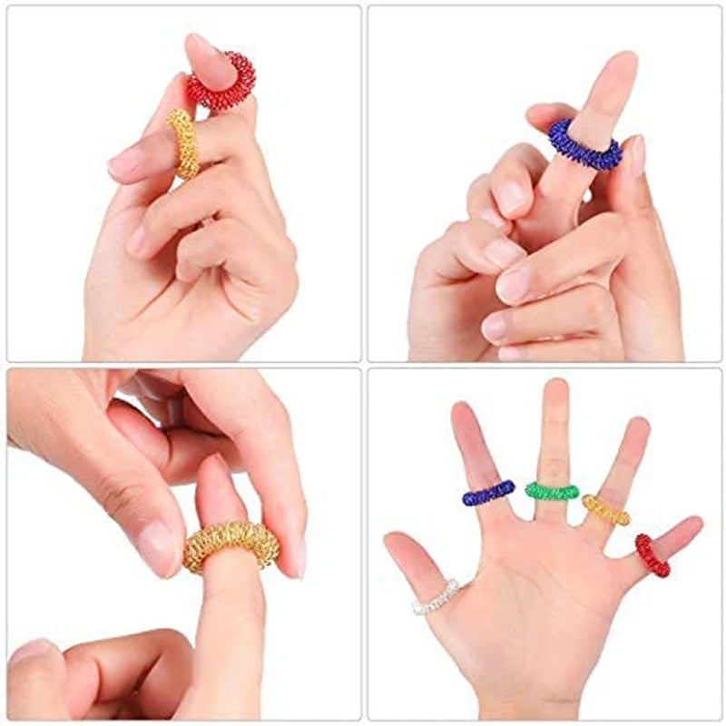 10pcs Fidget Finger Rings Set