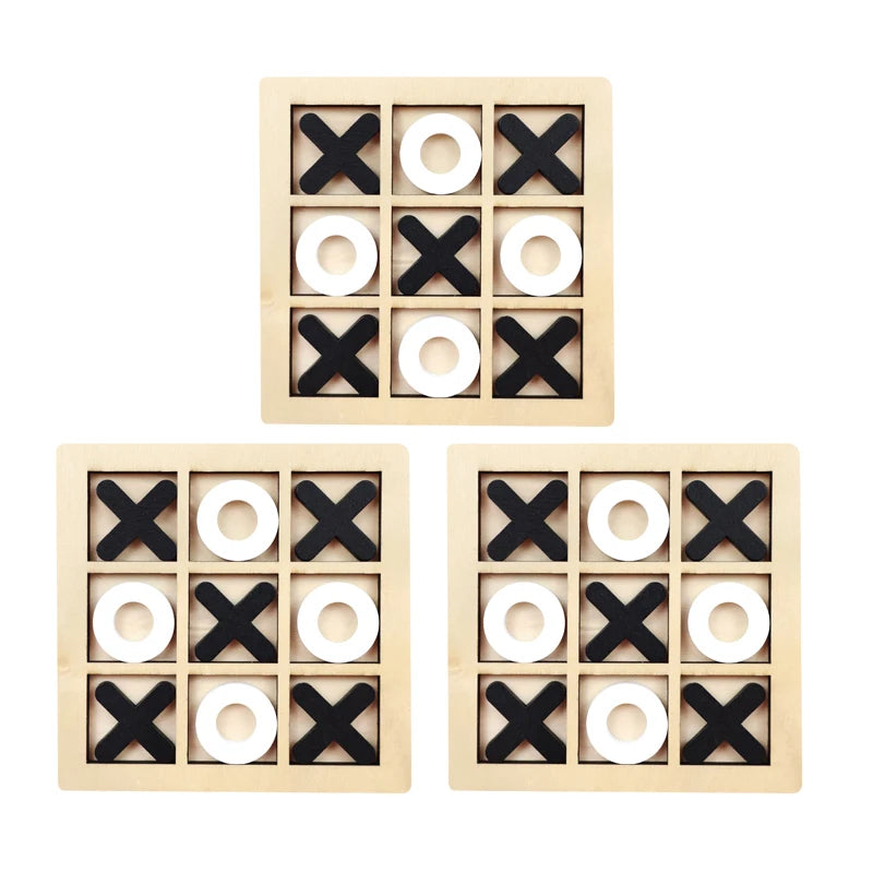Wooden Mini Tic-Tac-Toe