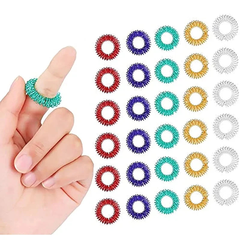 10pcs Fidget Finger Rings Set