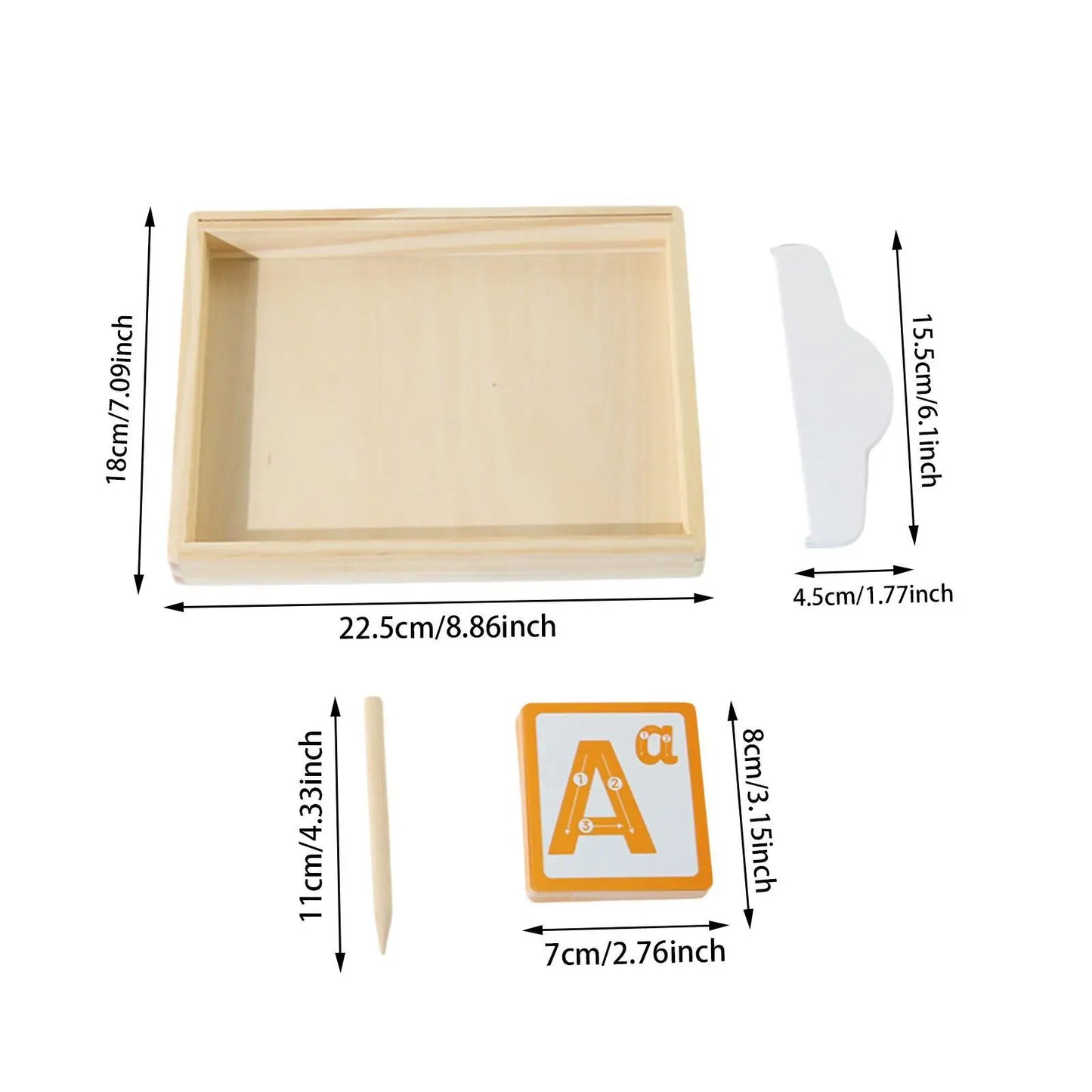 Sensory Sand Tray with Activity Cards
