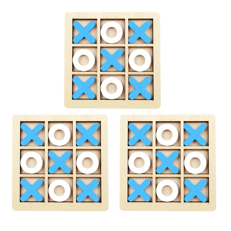 Wooden Mini Tic-Tac-Toe