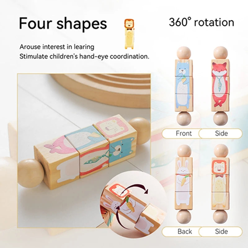 Wooden Rotating Rattle