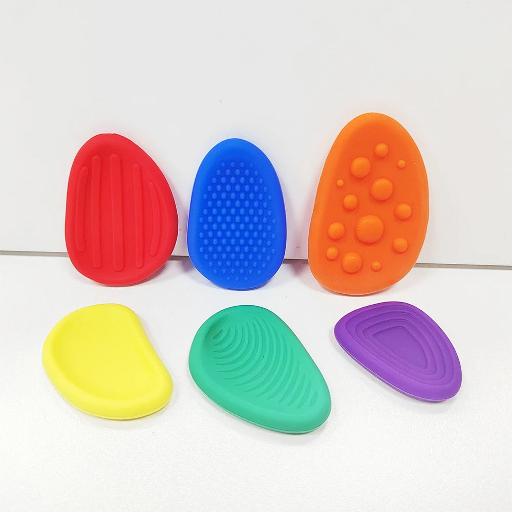 Silicone Worry Stones - 6 Pack