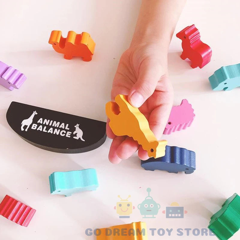 Wooden Balance Blocks - Zoo, Ocean and Dinos