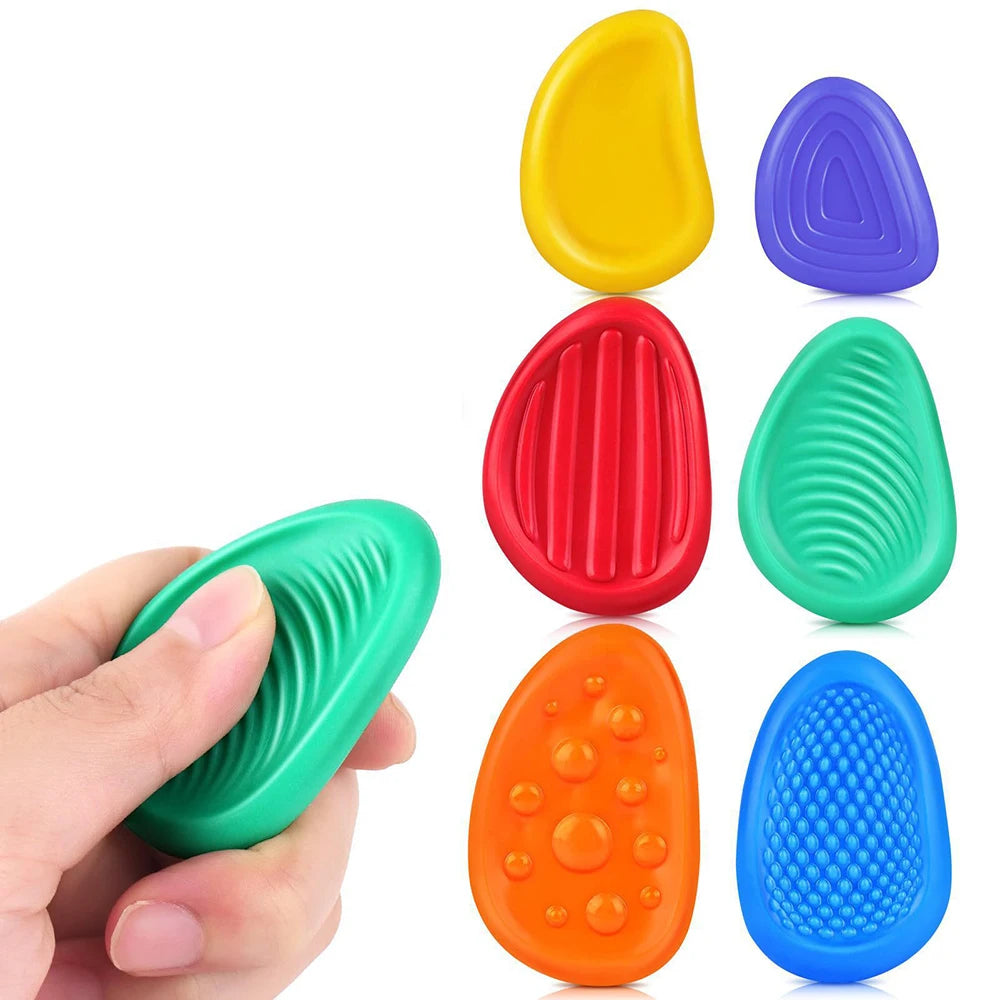 Silicone Worry Stones - 6 Pack
